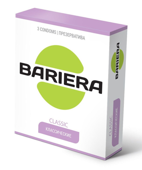 Классические презервативы Bariera Classic - 3 шт. Классические презервативы Bariera Classic - 3 шт.