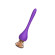 Фиолетовый вибромассажер Nipple Vibrator - 14,5 см.