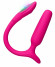 Розовый анальный вибратор с клиторальной стимуляцией Lush Anal