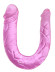 Двухголовый розовый фаллоимитатор - 29,8 см. Двухголовый розовый фаллоимитатор - 29,8 см.