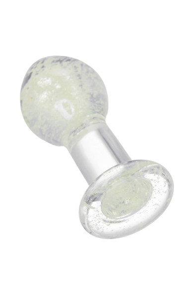 Прозрачная, светящаяся в темноте анальная втулка - 6,5 см. Прозрачная, светящаяся в темноте анальная втулка - 6,5 см.