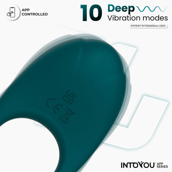 Зеленое интерактивное виброкольцо Ringo Зеленое интерактивное виброкольцо Ringo