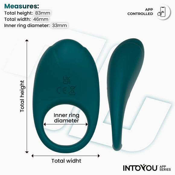 Зеленое интерактивное виброкольцо Ringo Зеленое интерактивное виброкольцо Ringo