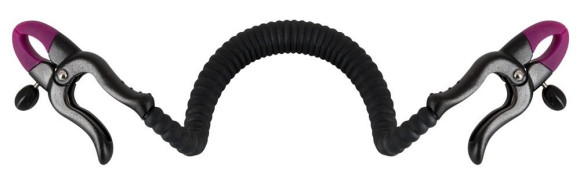 Зажим на половые губы с гибкой перемычкой для G-стимуляции Зажим на половые губы с гибкой перемычкой для G-стимуляции