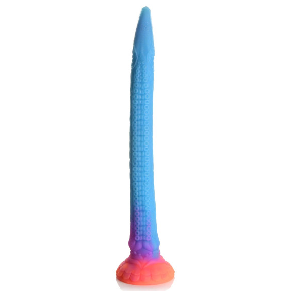 Фантазийный люминесцентный фаллоимитатор в форме змеи Makara Glow-in-the-Dark Silicone Snake Dildo - 46 см. Фантазийный люминесцентный фаллоимитатор в форме змеи Makara Glow-in-the-Dark Silicone Snake Dildo - 46 см.