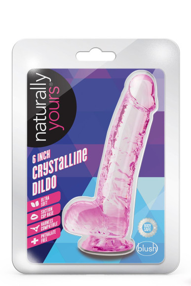 Розовый фаллоимитатор 6 Inch Crystalline Dildo - 15,2 см. Розовый фаллоимитатор 6 Inch Crystalline Dildo - 15,2 см.