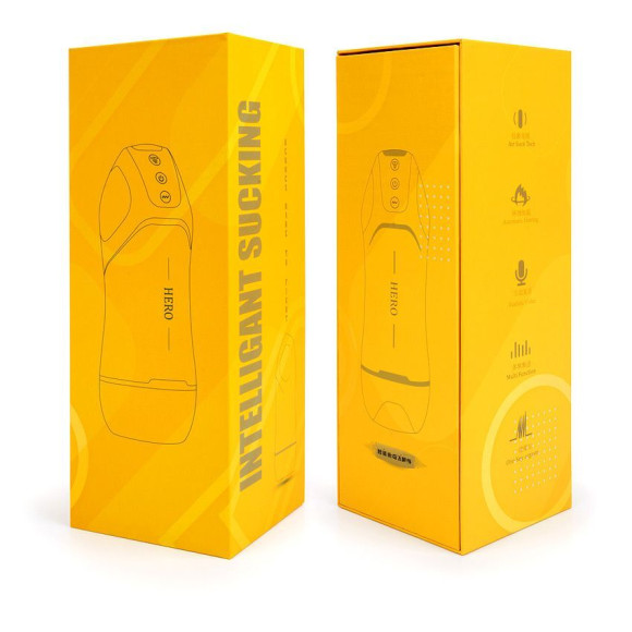 Белый вибромастурбатор Hero с режимом вакуума Белый вибромастурбатор Hero с режимом вакуума