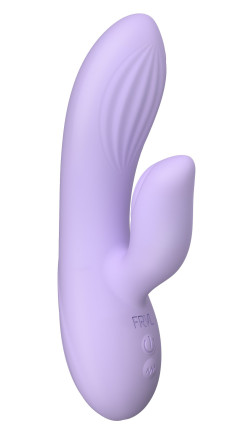 Сиреневый вибратор-кролик Hippo - 17 см.