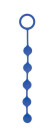 Синяя анальная цепочка с кольцом-ограничителем - 23 см. Синяя анальная цепочка с кольцом-ограничителем - 23 см.