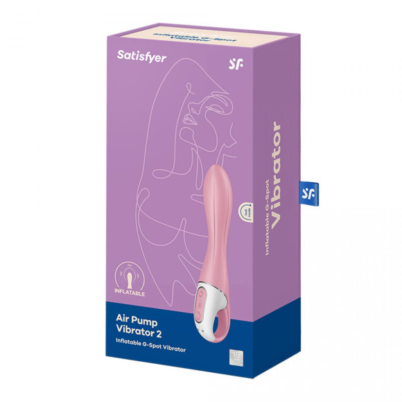 Розовый вибромассажер с функцией расширения Air Pump Vibrator 2 - 20,9 см. Розовый вибромассажер с функцией расширения Air Pump Vibrator 2 - 20,9 см.