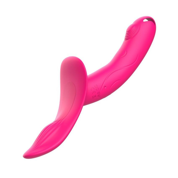 Розовый поясной вибратор с пультом ДУ Розовый поясной вибратор с пультом ДУ