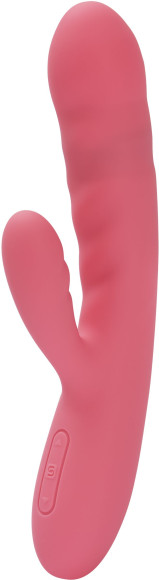 Розовый вибратор-кролик с функцией пенетрации Avery - 19,5 см. Розовый вибратор-кролик с функцией пенетрации Avery - 19,5 см.