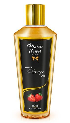 Массажное масло для тела с ароматом клубники - 250 мл.