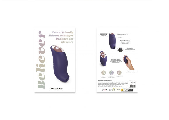 Темно-синий вакуум-волновой стимулятор Believer Темно-синий вакуум-волновой стимулятор Believer