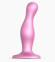 Розовая насадка Strap-On-Me Dildo Plug Curvy size M Розовая насадка Strap-On-Me Dildo Plug Curvy size M