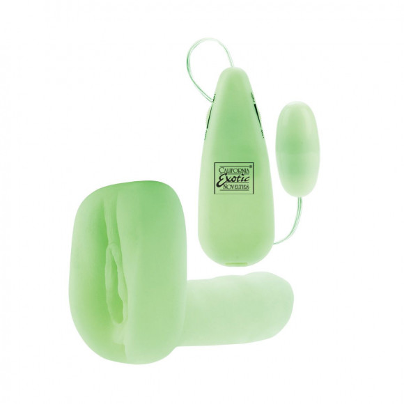 Люминесцентная вагина с виброэлементом