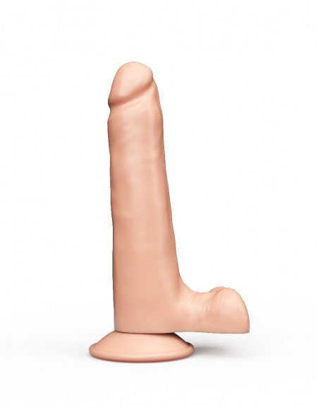 Телесный фаллоимитатор-реалистик на присоске - 16,5 см.