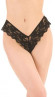 Пикантные кружевные трусики-тонги со шнуровкой сзади Пикантные кружевные трусики-тонги со шнуровкой сзади