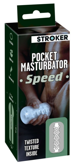Прозрачный мастурбатор Pocket Masturbator Speed Прозрачный мастурбатор Pocket Masturbator Speed