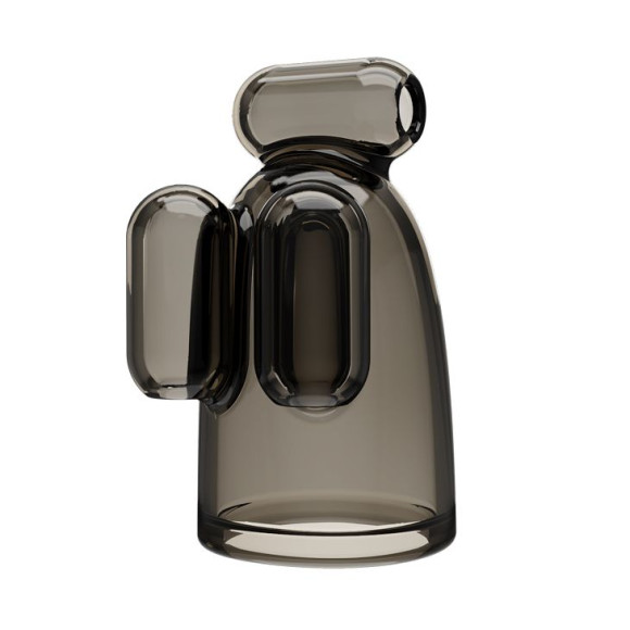 Дымчатая насадка-мастурбатор с вибрацией Vibrating Crystal Cap III Дымчатая насадка-мастурбатор с вибрацией Vibrating Crystal Cap III