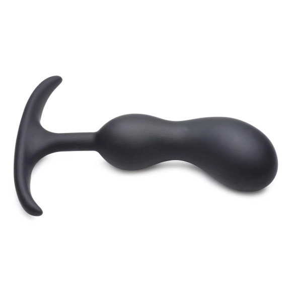Черный массажер простаты с утяжелителями Premium Silicone Weighted Prostate Plug Medium - 16,3 см. Черный массажер простаты с утяжелителями Premium Silicone Weighted Prostate Plug Medium - 16,3 см.