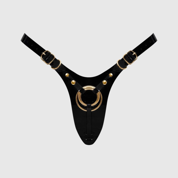 Черный пояс для фиксации насадок Strap-On-Me Leatherette Harness Fabulous Черный пояс для фиксации насадок Strap-On-Me Leatherette Harness Fabulous