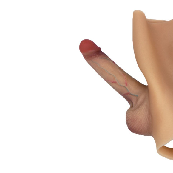 Телесные трусы с фаллоимитатором «Помощник» - 15,5 см. Телесные трусы с фаллоимитатором «Помощник» - 15,5 см.