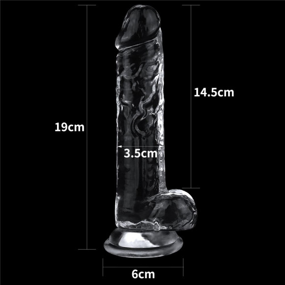 Прозрачный фаллоимитатор Flawless Clear Dildo 7.5 - 19 см. Прозрачный фаллоимитатор Flawless Clear Dildo 7.5 - 19 см.