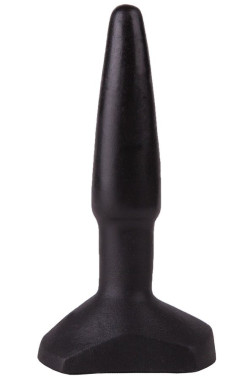Чёрный анальный плаг на широком основании - 11,5 см. Чёрный анальный плаг на широком основании - 11,5 см.