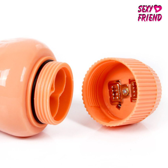 Телесный вибратор-реалистик без мошонки - 27,5 см. Телесный вибратор-реалистик без мошонки - 27,5 см.