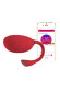Красное виброяйцо в форме рыбки MAGIC FUGU Красное виброяйцо в форме рыбки MAGIC FUGU