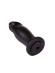 Чёрный анальный фаллоимитатор с ограничительным основанием - 14 см. Чёрный анальный фаллоимитатор с ограничительным основанием - 14 см.