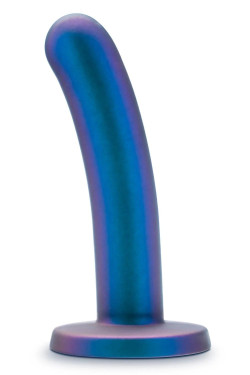 Синяя насадка с гладкой поверхностью Surrender 5.75 Inch Intermediate Pegging Dildo - 14,6 см.