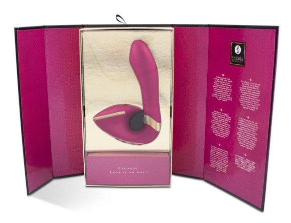 Малиновый вибростимулятор SOYO - 17 см. Малиновый вибростимулятор SOYO - 17 см.