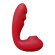 Красный вибратор с вакуумной стимуляцией и нагревом Tara Красный вибратор с вакуумной стимуляцией и нагревом Tara
