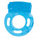 Голубое эрекционное виброкольцо VIBRATING COCK RING WHATSUP!