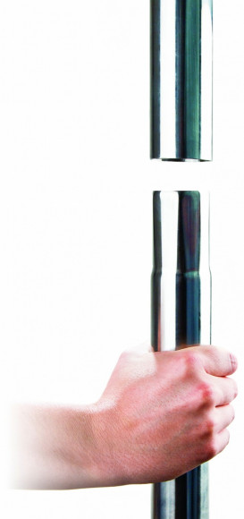 Серебристый регулируемый шест для танцев Серебристый регулируемый шест для танцев