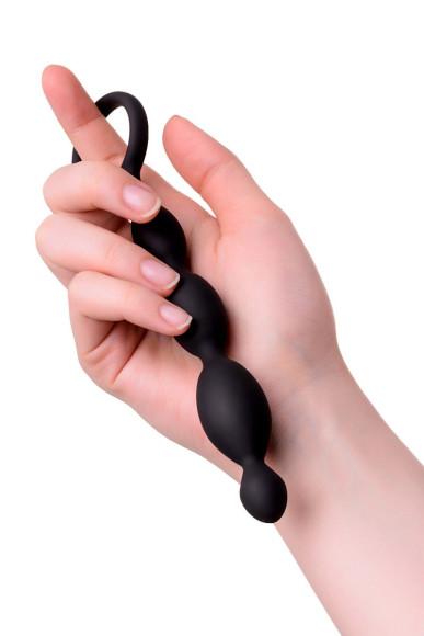 Анальная цепочка черного цвета A-toys - 19,5 см. Анальная цепочка черного цвета A-toys - 19,5 см.