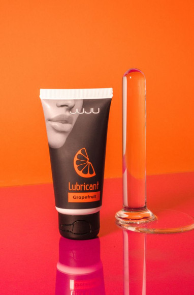 Съедобный лубрикант JUJU Grapefruit с ароматом грейпфрута - 50 мл. Съедобный лубрикант JUJU Grapefruit с ароматом грейпфрута - 50 мл.