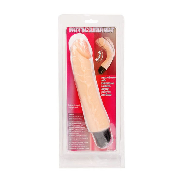 Вибромассажер-реалистик с гибким хребтом - 20 см. Вибромассажер-реалистик с гибким хребтом - 20 см.