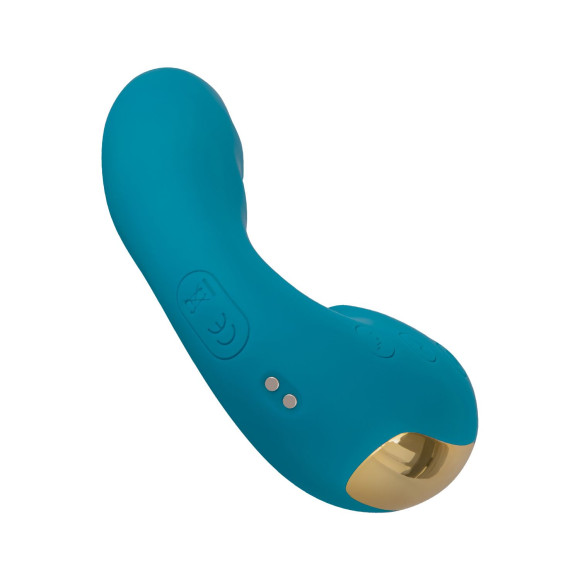 Голубой вибратор Tara с вакуумной стимуляцией и функцией постукивания Голубой вибратор Tara с вакуумной стимуляцией и функцией постукивания