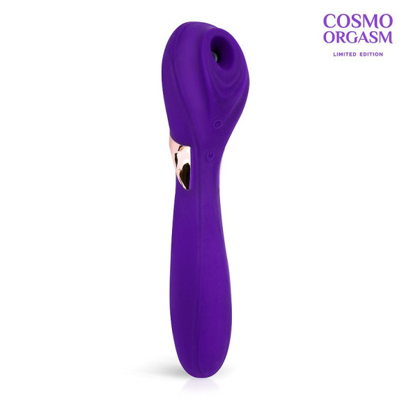 Фиолетовый вакуумный стимулятор с вибрацией - 18,4 см. Фиолетовый вакуумный стимулятор с вибрацией - 18,4 см.