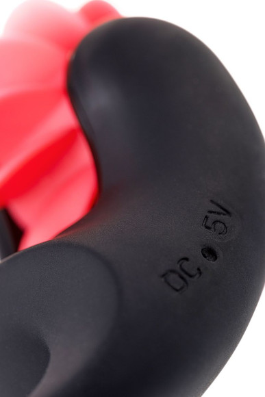 Чёрно-красное эрекционное виброкольцо Erotist Чёрно-красное эрекционное виброкольцо Erotist