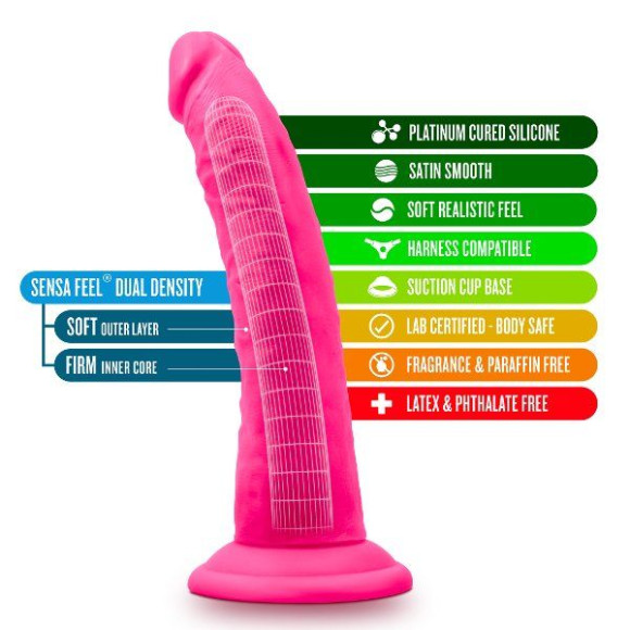 Розовый фаллоимитатор 7.5 Inch Silicone Dual Density Cock - 19 см. Розовый фаллоимитатор 7.5 Inch Silicone Dual Density Cock - 19 см.
