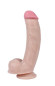 Телесный реалистичный фаллоимитатор с мошонкой Real - 23 см. Телесный реалистичный фаллоимитатор с мошонкой Real - 23 см.