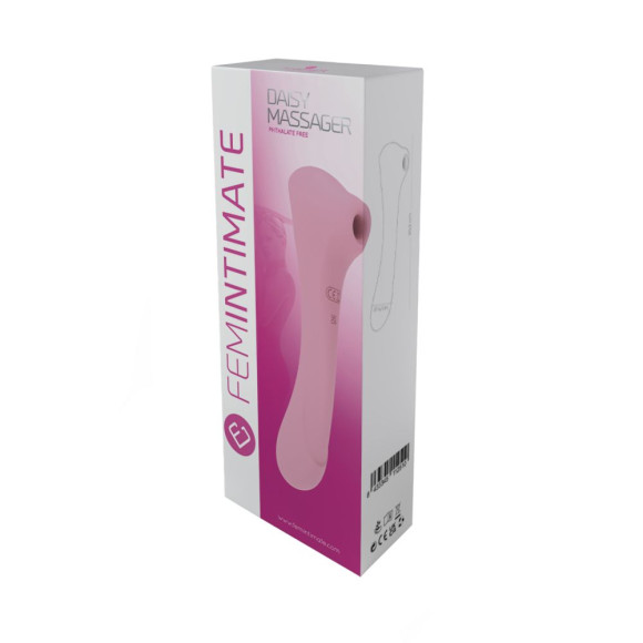 Нежно-розовый двусторонний стимулятор Daisy Massager - 20,2 см. Нежно-розовый двусторонний стимулятор Daisy Massager - 20,2 см.