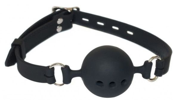 Черный кляп-шарик Charmer M Черный кляп-шарик Charmer M