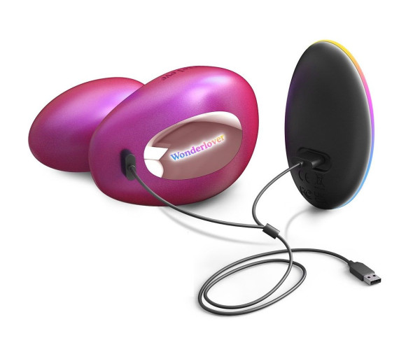 Малиновый вибратор для пар Wonderlover Малиновый вибратор для пар Wonderlover