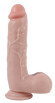 Телесный реалистичный фаллоимитатор с мошонкой Real - 21 см. Телесный реалистичный фаллоимитатор с мошонкой Real - 21 см.