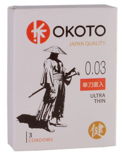 Ультратонкие презервативы OKOTO Ultra Thin - 3 шт. Ультратонкие презервативы OKOTO Ultra Thin - 3 шт.